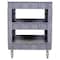 Vestil Plastic Utility Cart, 3 Shelves, 24.5 x 36, Foam Plastic, 550 lb Load Capacity, 3 Shelves, 25.5" W PLSC-3-2436 - alternate 6